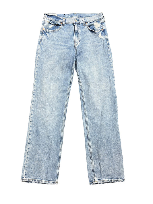 Jeans Straight By Gap In Blue Denim, Size:8