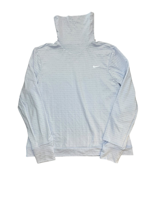 Athletic Top Ls Collar By Nike Apparel In Blue, Size:Xl
