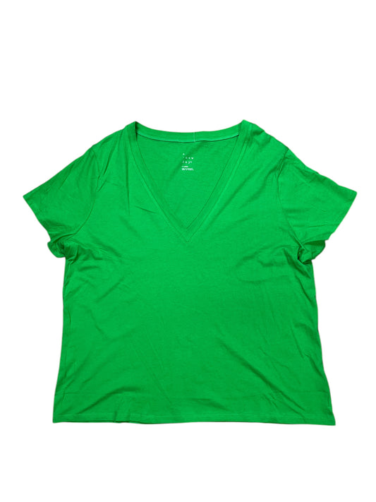 Top Ss Basic By A New Day In Green, Size:Xl