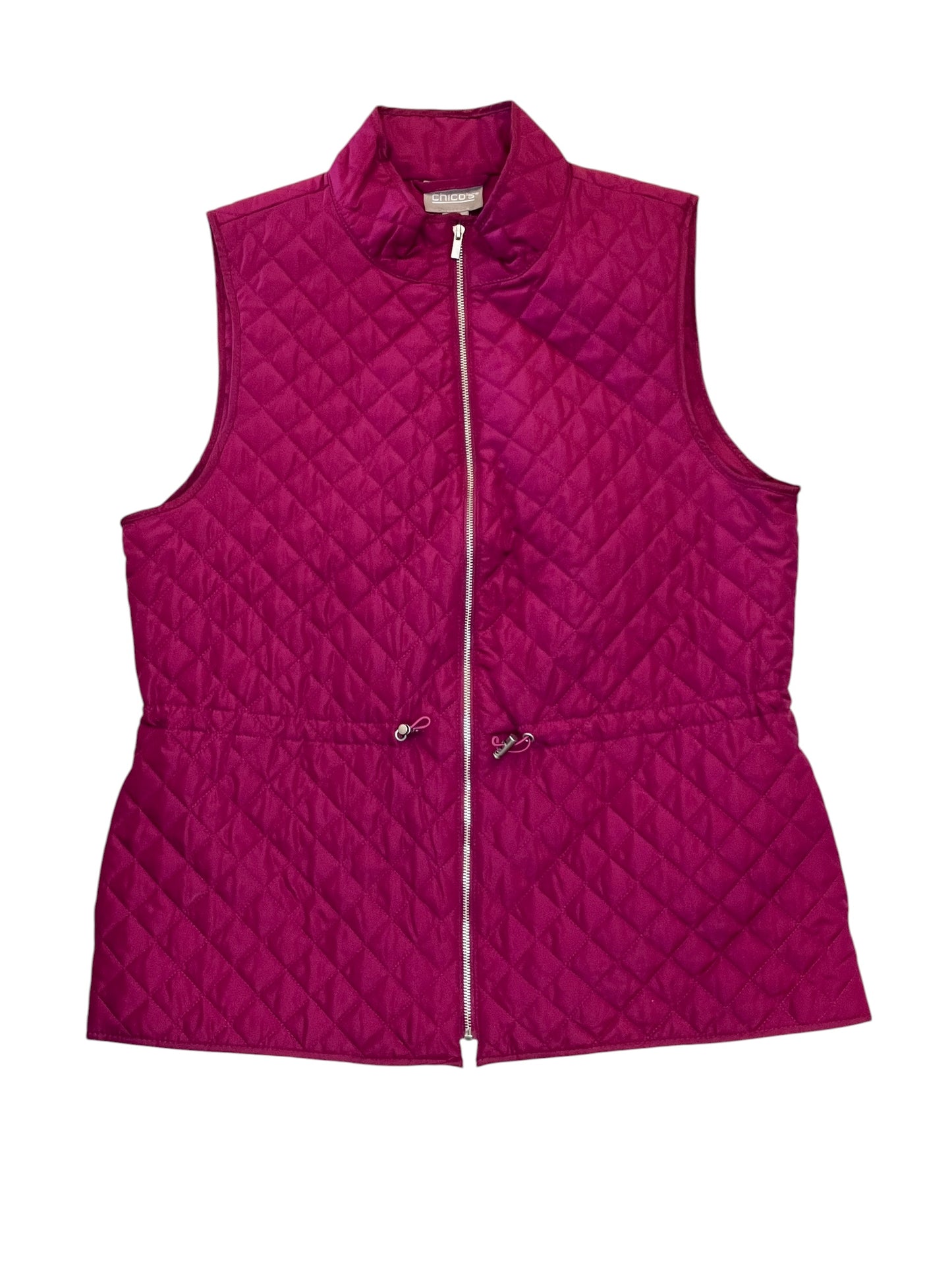 Vest Puffer & Quilted By Chicos In Pink, Size:M