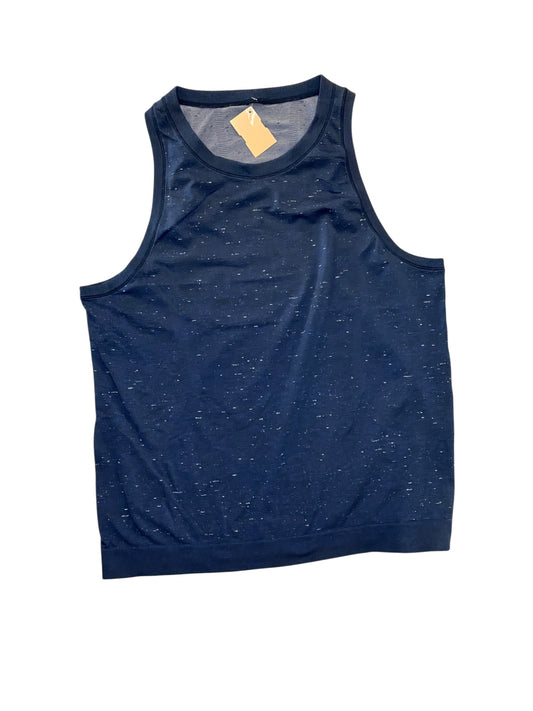 Athletic Tank Top By Lululemon In Navy, Size:L