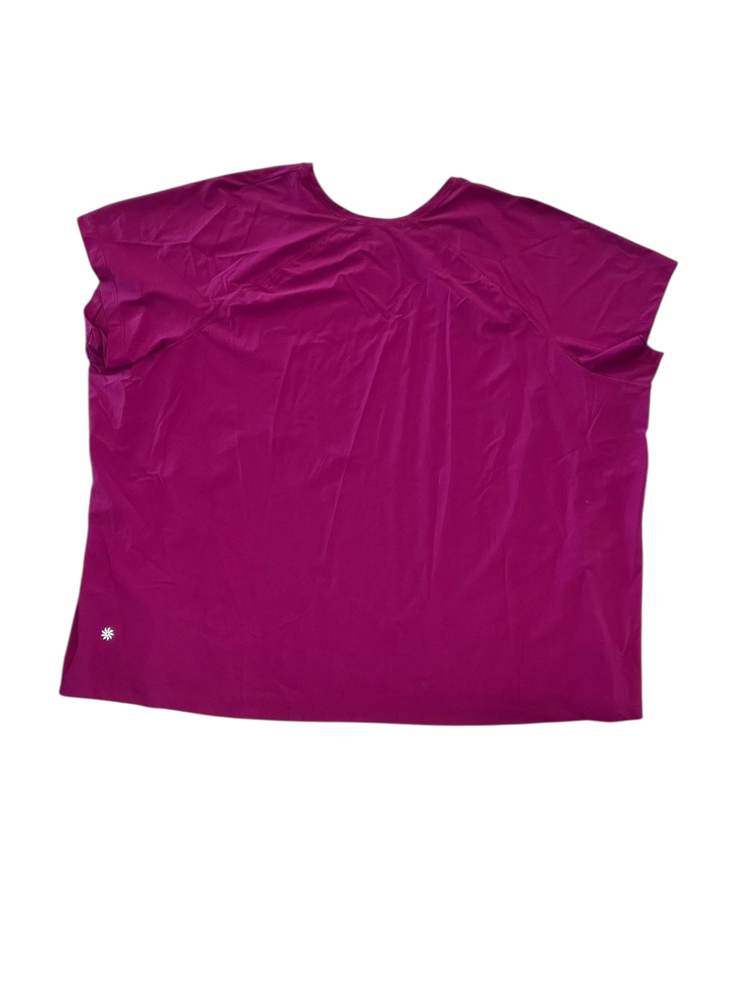 Athletic Top Ss By Athleta In Purple, Size:3X
