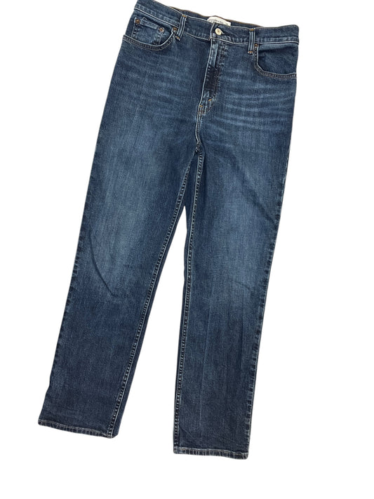 Jeans Straight By Abercrombie And Fitch In Blue Denim, Size:8