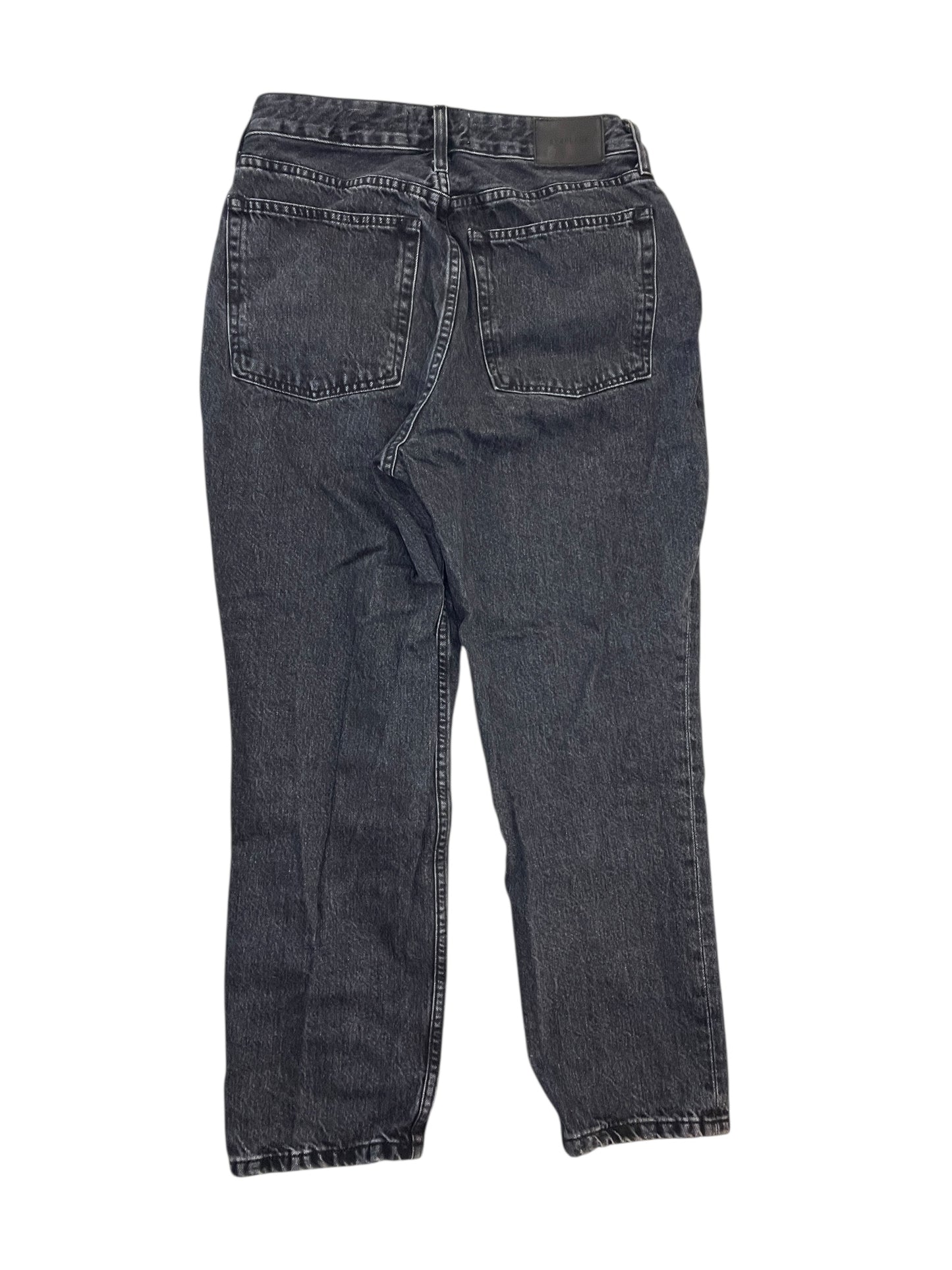 Jeans Straight By Everlane In Black Denim, Size:12