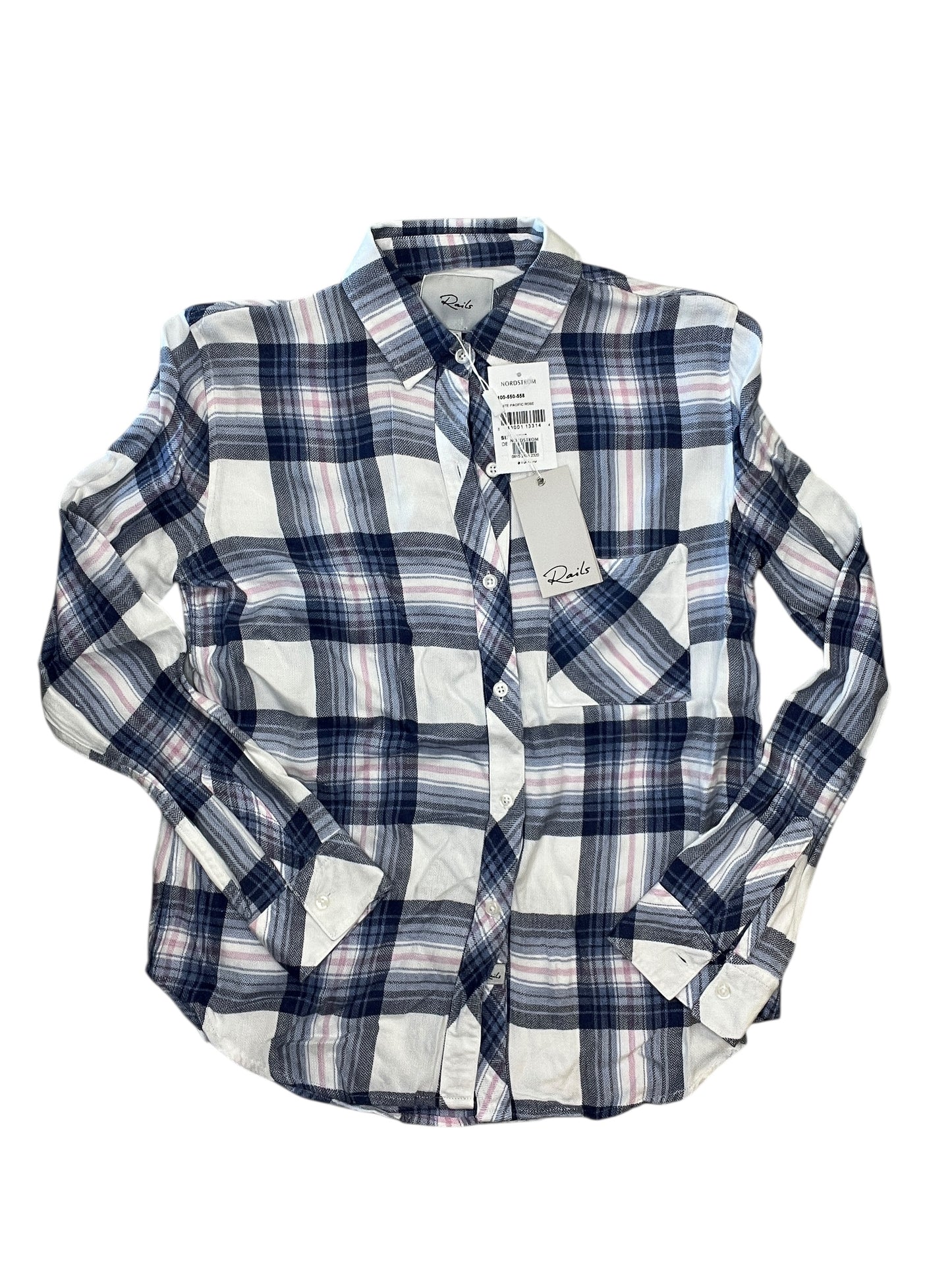 Top Ls By Rails In Plaid Pattern, Size:Xxs