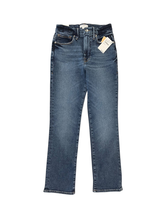 Jeans Straight By Good American In Blue Denim, Size:4