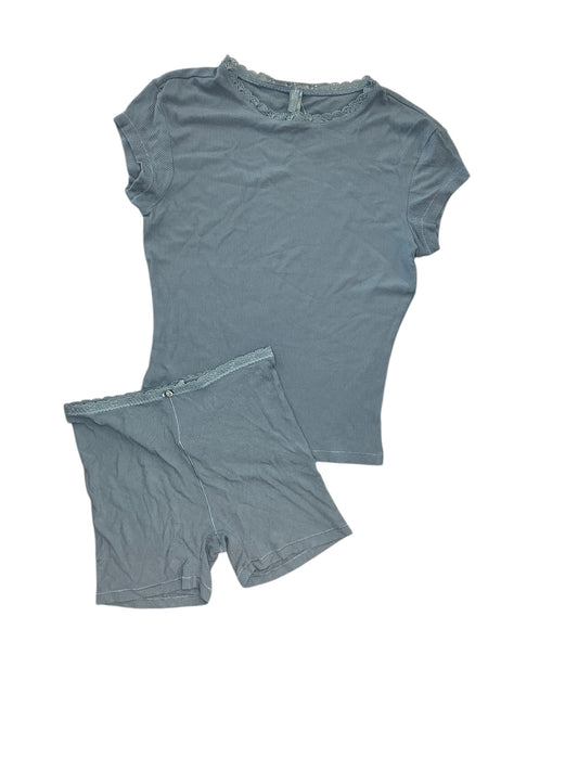 Shorts Set By Skims In Blue, Size:Xs