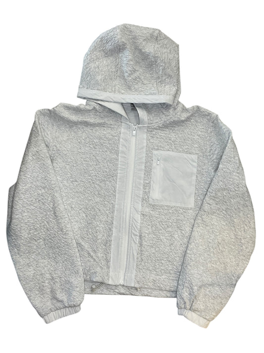 Athletic Sweatshirt Hoodie By Mono B In Grey, Size:L