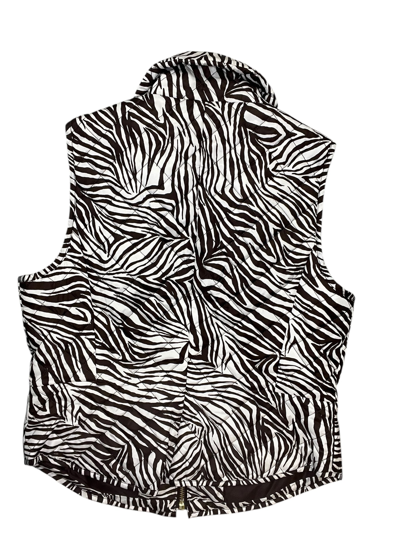 Vest Puffer & Quilted By Michael By Michael Kors In Zebra Print, Size:L