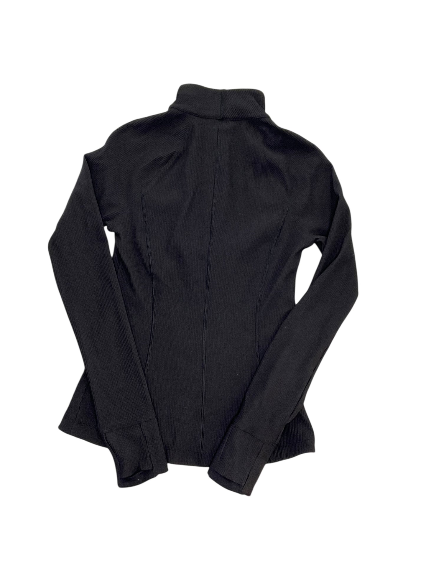 Athletic Top Ls Collar By Athleta In Black, Size:Xs