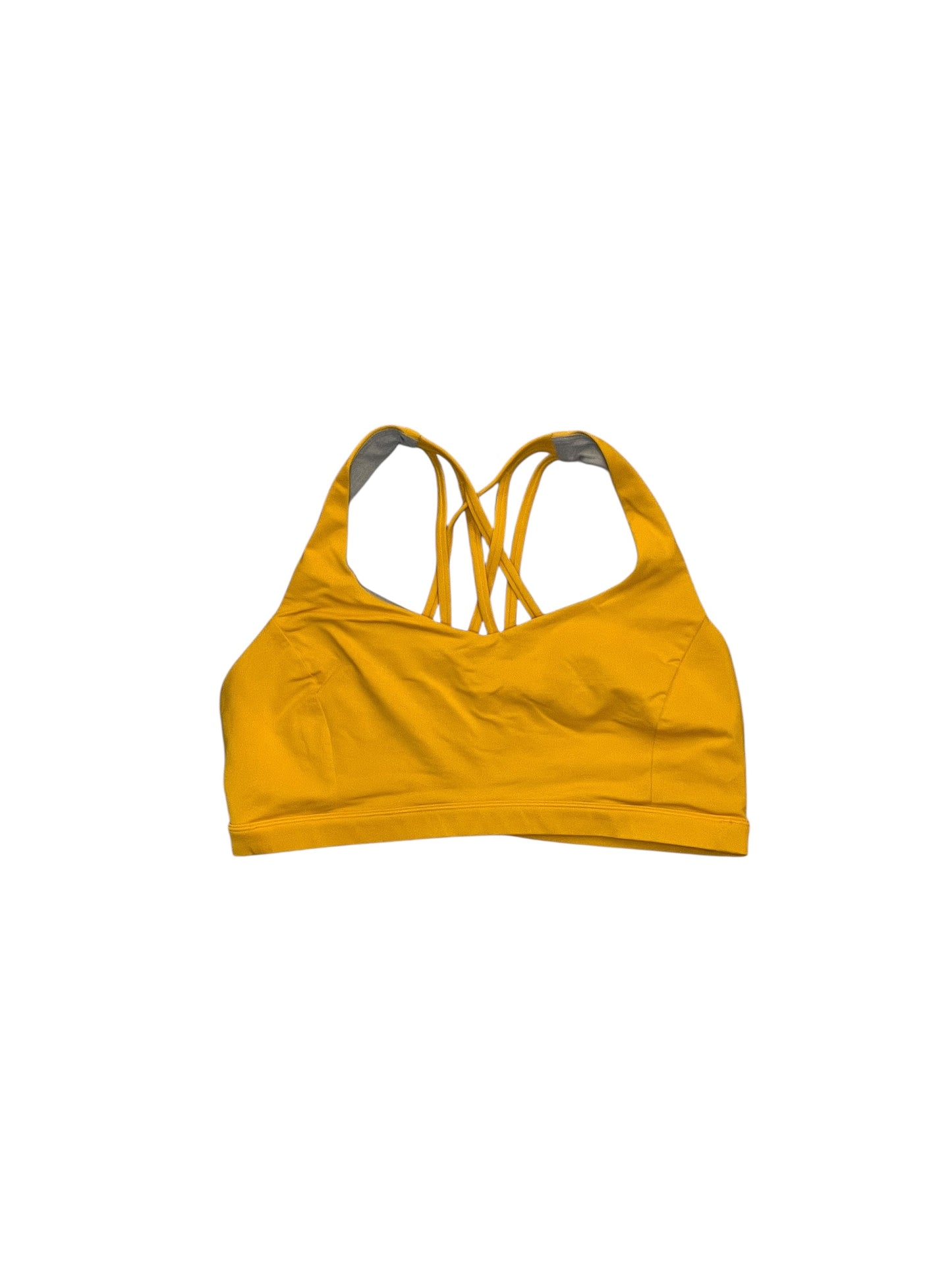 Athletic Bra By Lululemon In Yellow, Size:M