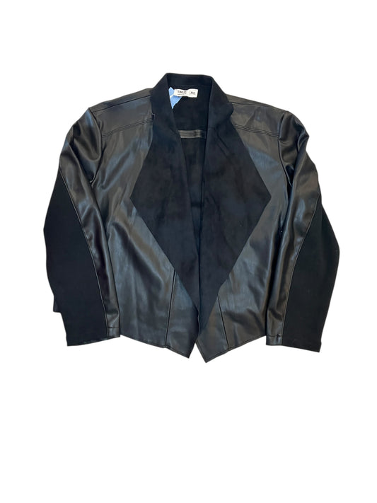 Jacket Moto By Clothes Mentor In Black, Size:Xlp