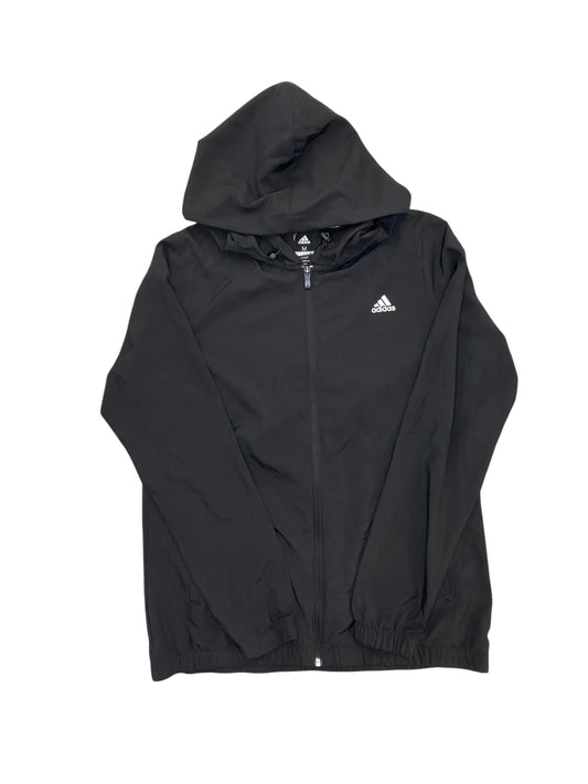 Athletic Jacket By Adidas In Black, Size:M
