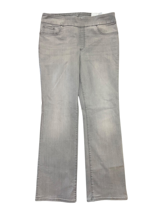Jeans Boot Cut By Chicos In Grey Denim, Size:10