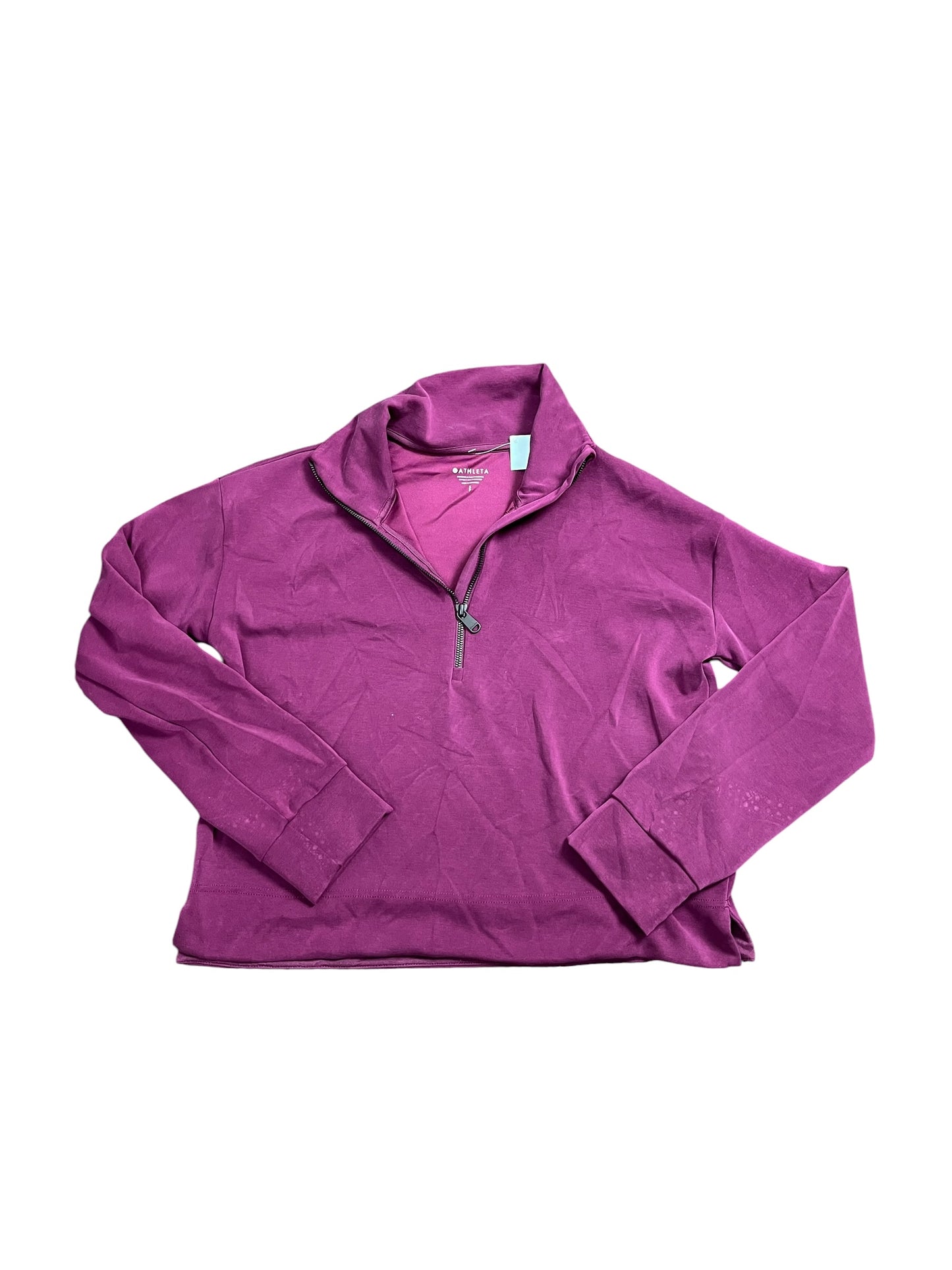 Athletic Top Ls Collar By Athleta In Purple, Size:S