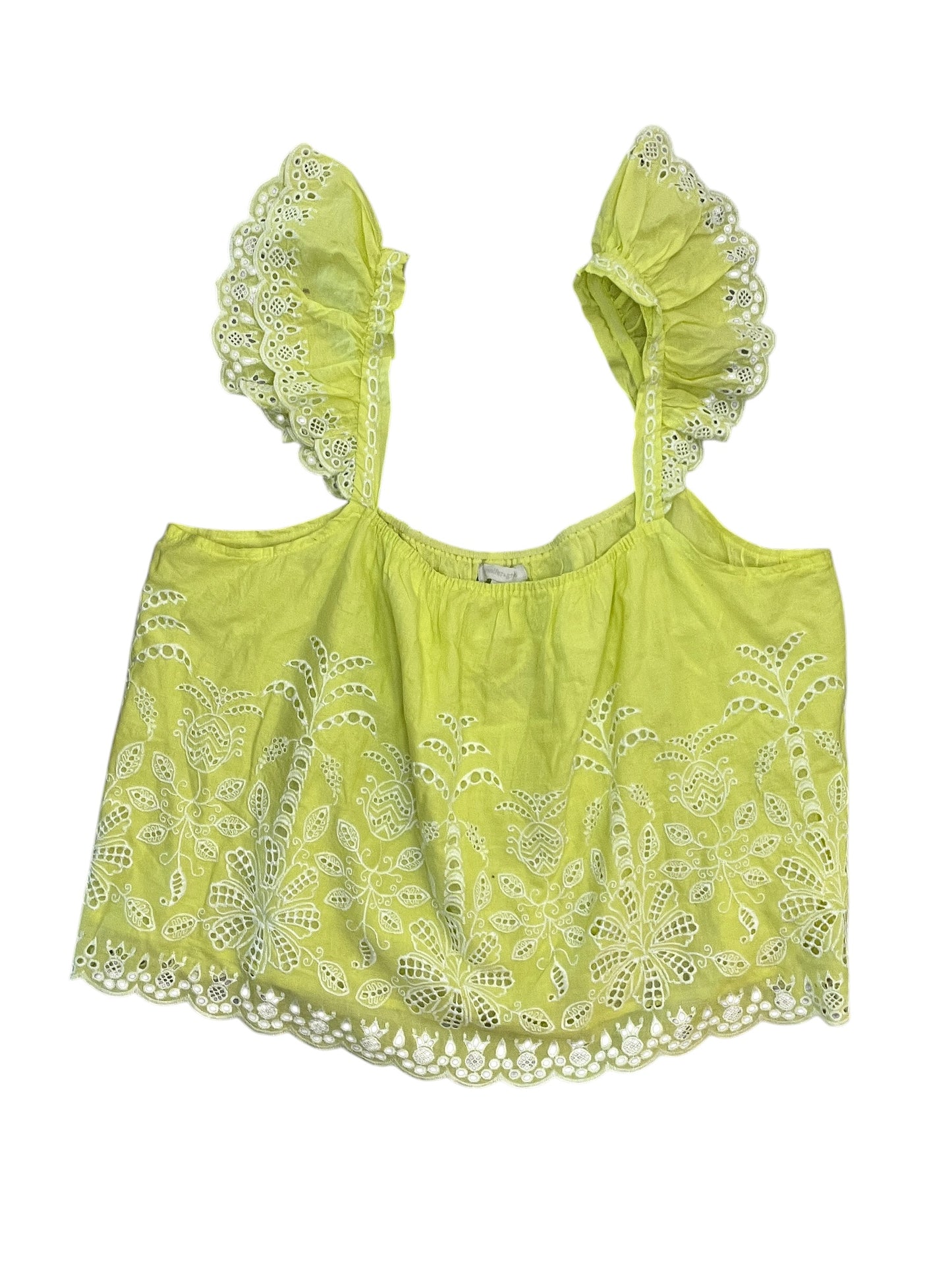 Top Sleeveless By Clothes Mentor In Chartreuse, Size:Xl