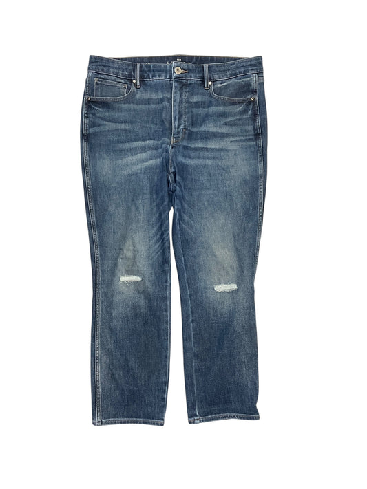 Jeans Straight By White House Black Market In Blue Denim, Size:12