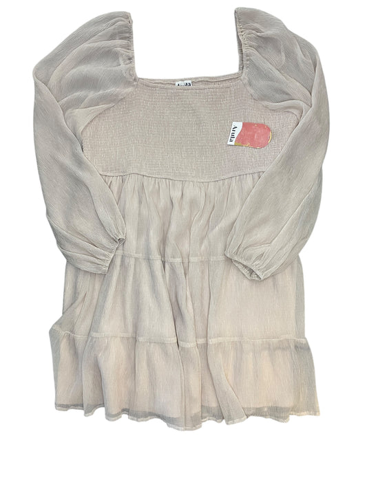 Dress Casual Midi By Arula In Beige, Size:2X