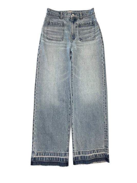 Jeans Wide Leg By Madewell In Blue Denim, Size:0P