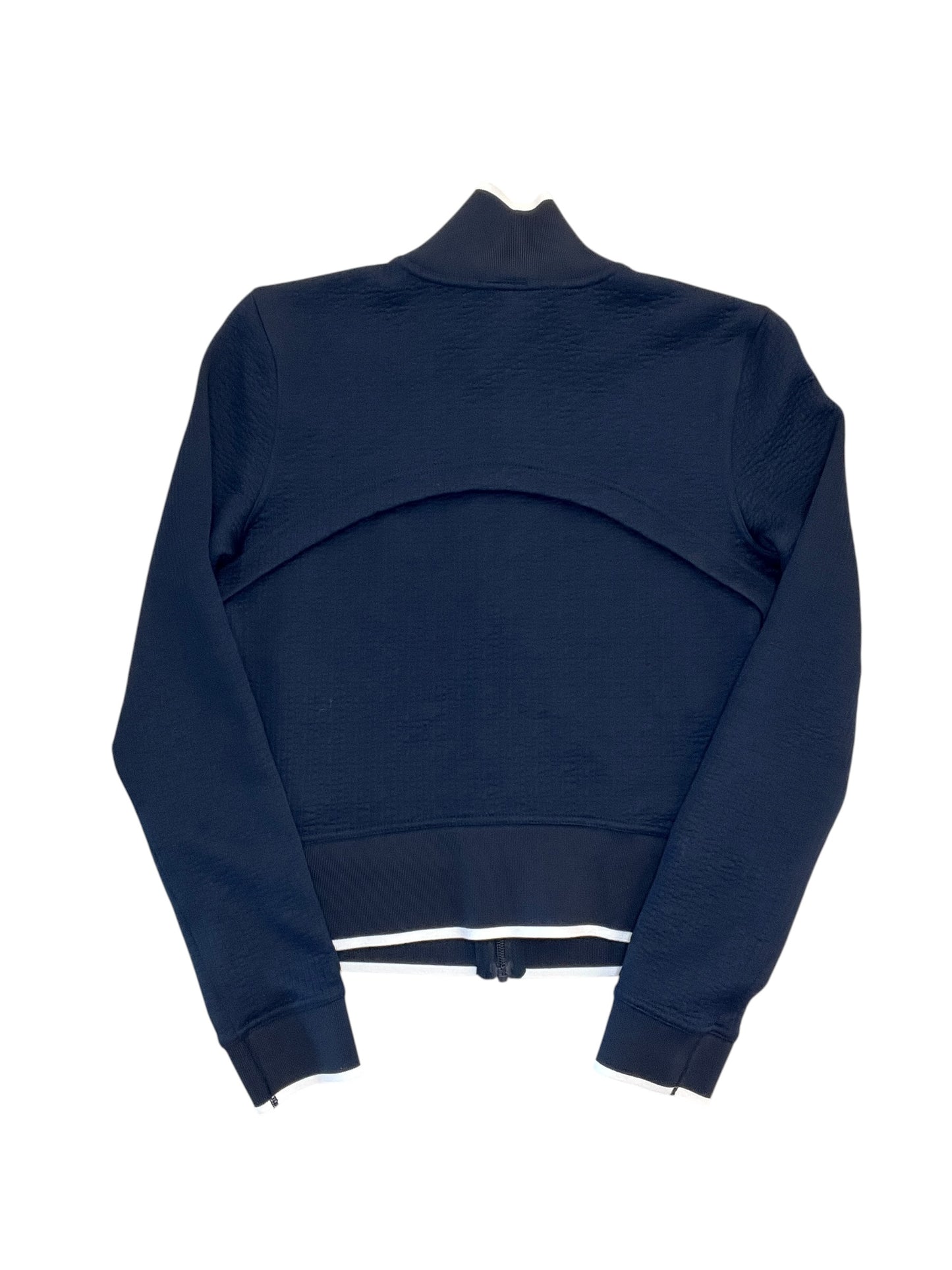 Athletic Jacket By Lululemon In Navy, Size:S