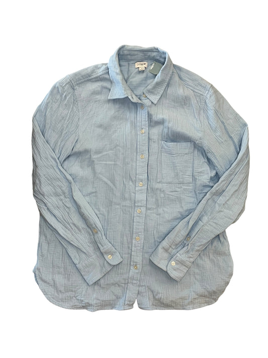 Top Ls By J. Crew In Blue, Size:L