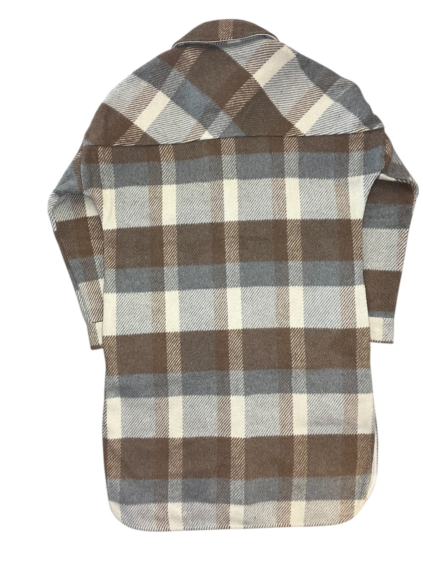 Jacket Shirt By Evereve In Plaid Pattern, Size:Xs