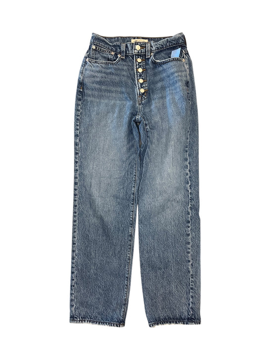 Jeans Straight By Madewell In Blue Denim, Size:0