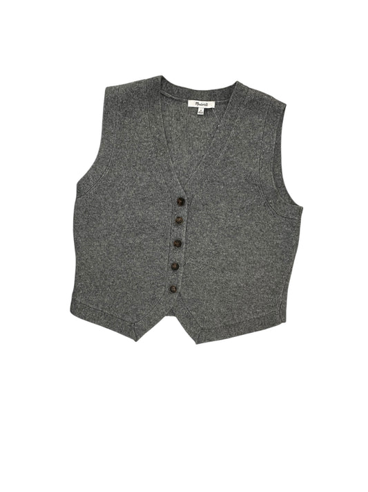 Vest Sweater By Madewell In Grey, Size:M