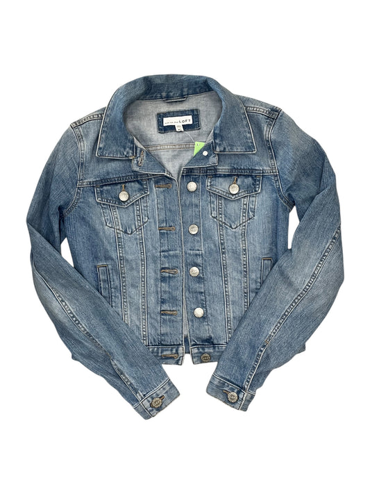 Jacket Denim By Loft In Blue Denim, Size:Xs