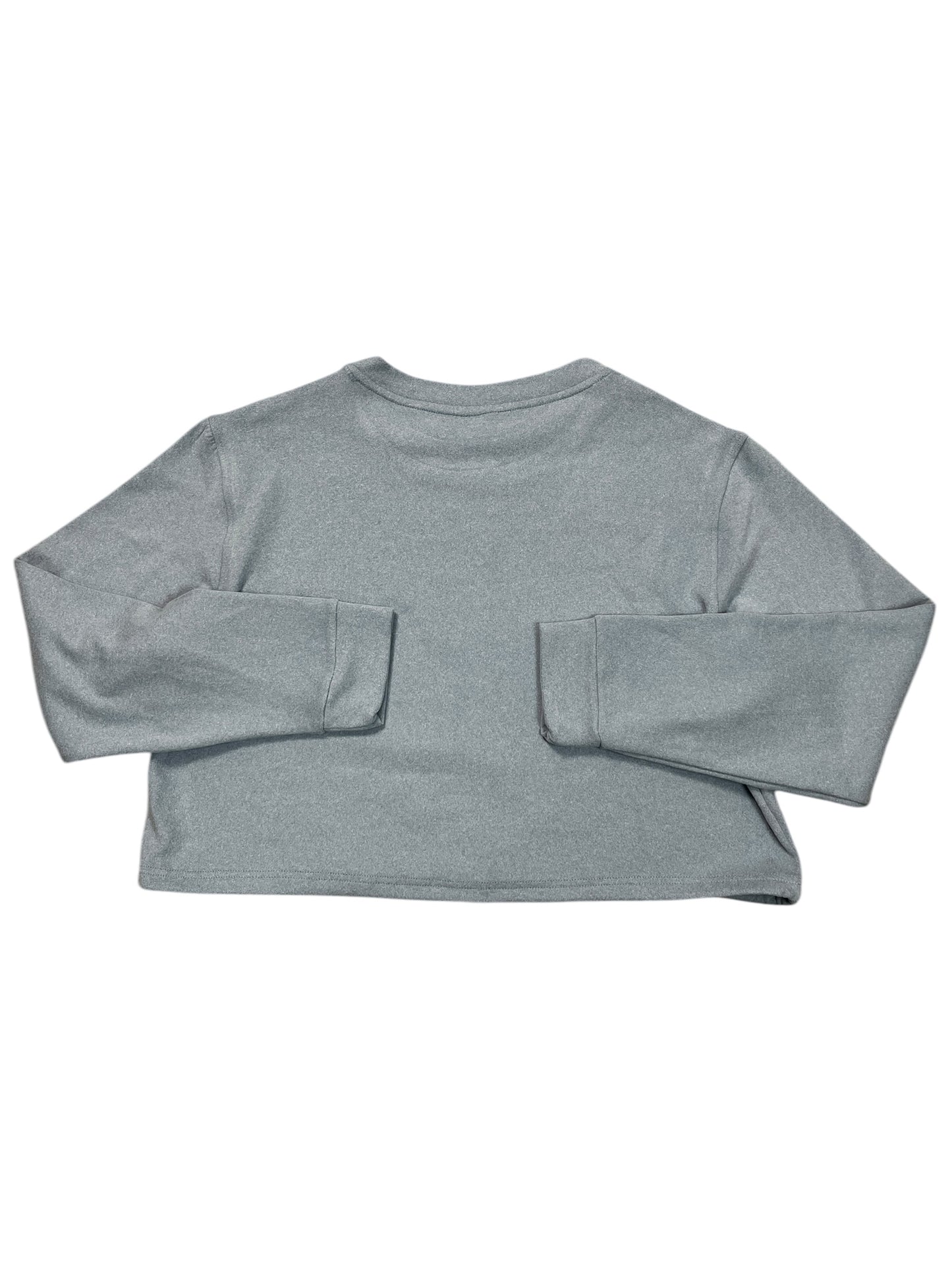 Athletic Top Ls Crewneck By Yogalicious In Blue, Size:Xl