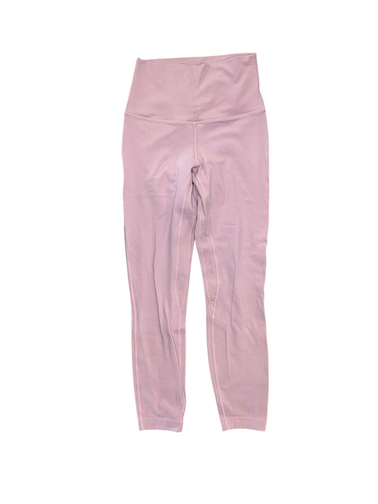 Athletic Leggings By Lululemon In Pink, Size:S
