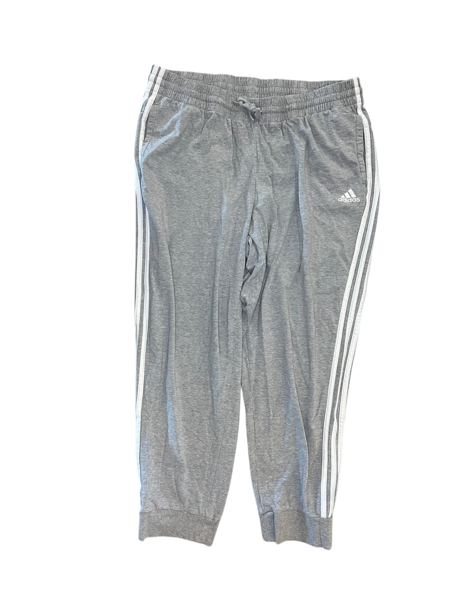 Athletic Pants By Adidas In Grey, Size:2X
