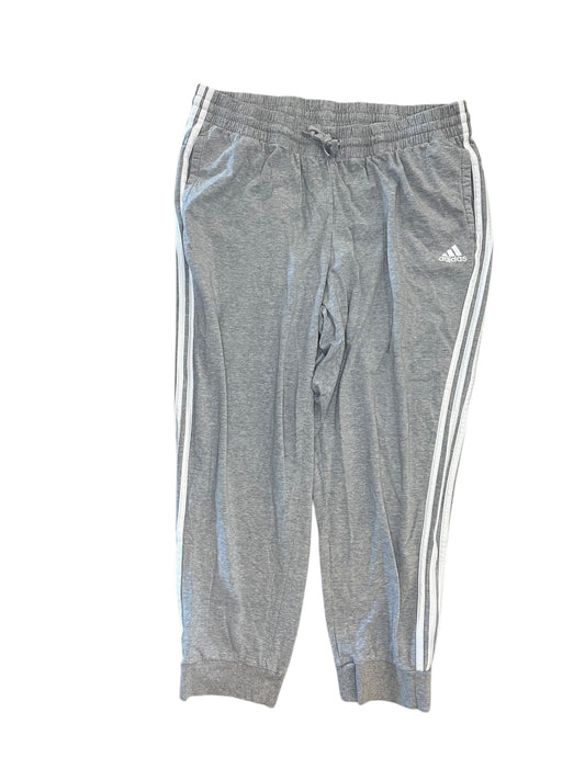 Athletic Pants By Adidas In Grey, Size:2X
