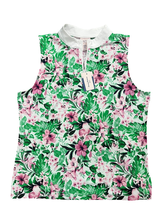 Athletic Tank Top By Tommy Bahama In Tropical Print, Size:Xl