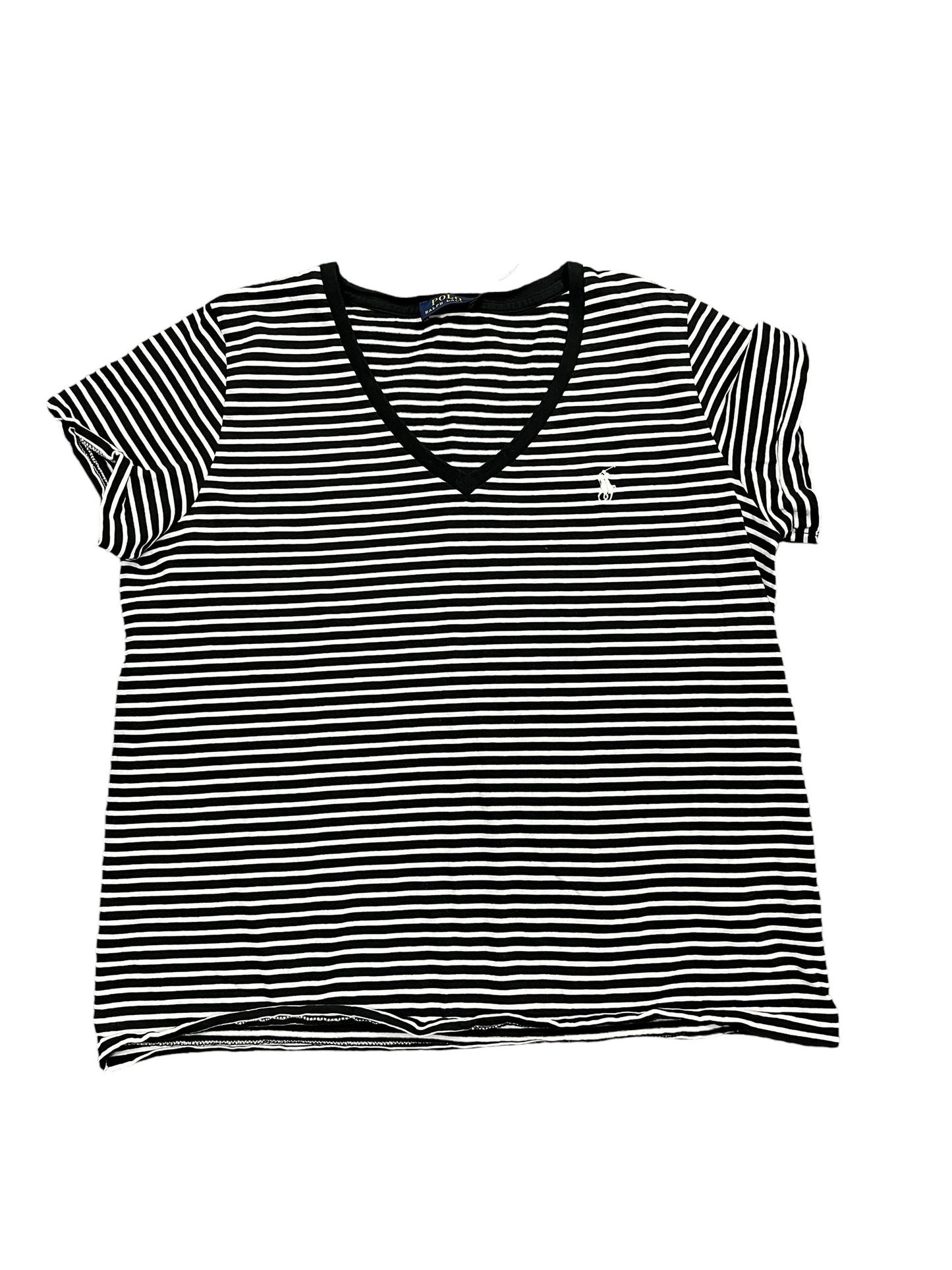 Top Ss By Polo Ralph Lauren In Striped Pattern, Size:L