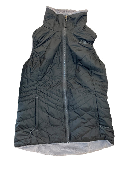 Vest Puffer & Quilted By The North Face In Black & Grey, Size:M