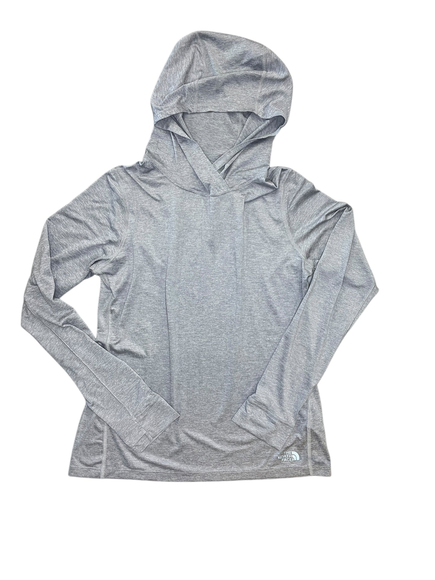 Athletic Top Ls Hoodie By The North Face In Grey, Size:S