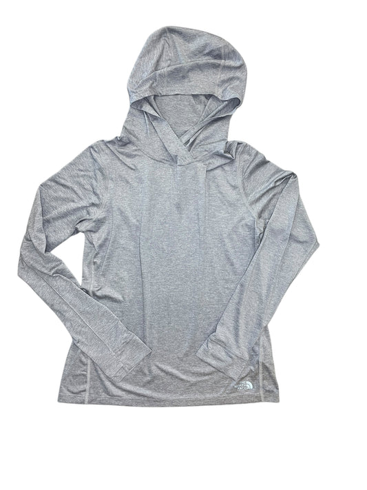 Athletic Top Ls Hoodie By The North Face In Grey, Size:S