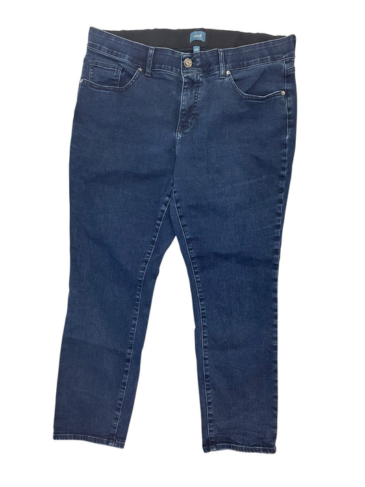 Jeans Skinny By Jag In Blue Denim, Size:18