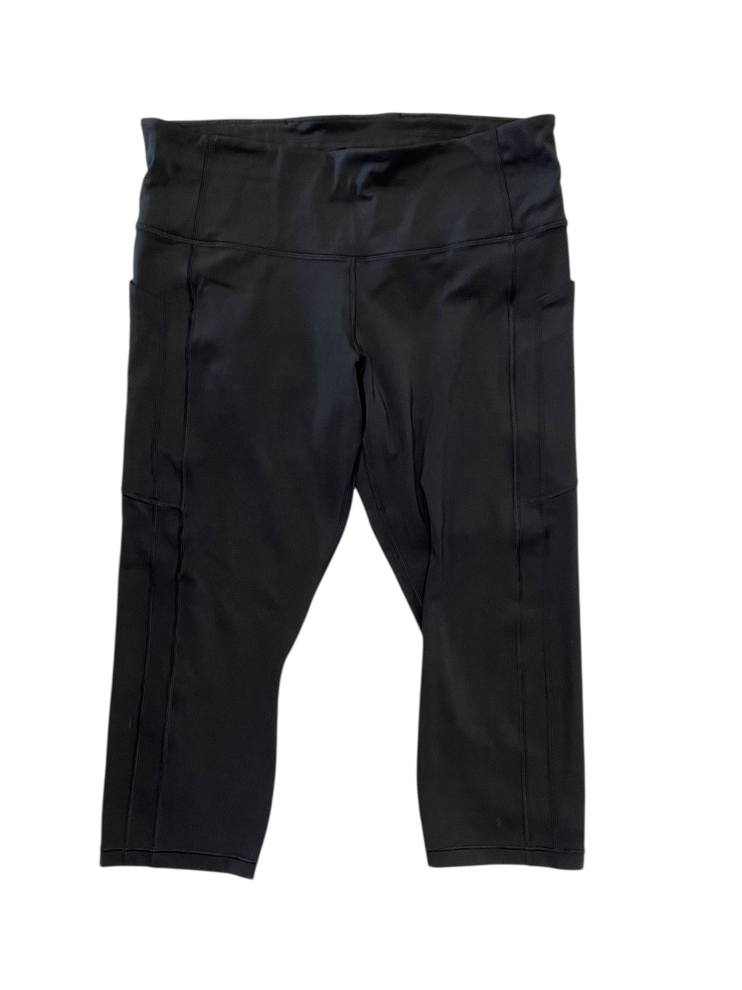 Athletic Leggings Capris By Athleta In Black, Size:L