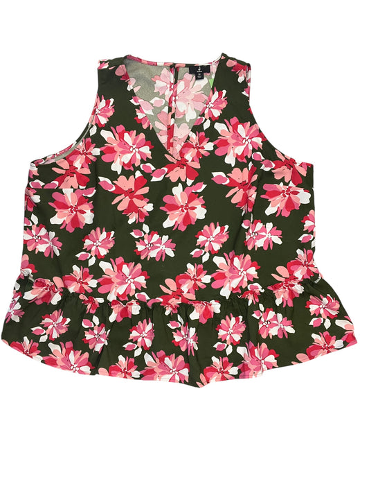 Top Sleeveless Designer By Jason Wu In Floral Print, Size:3X