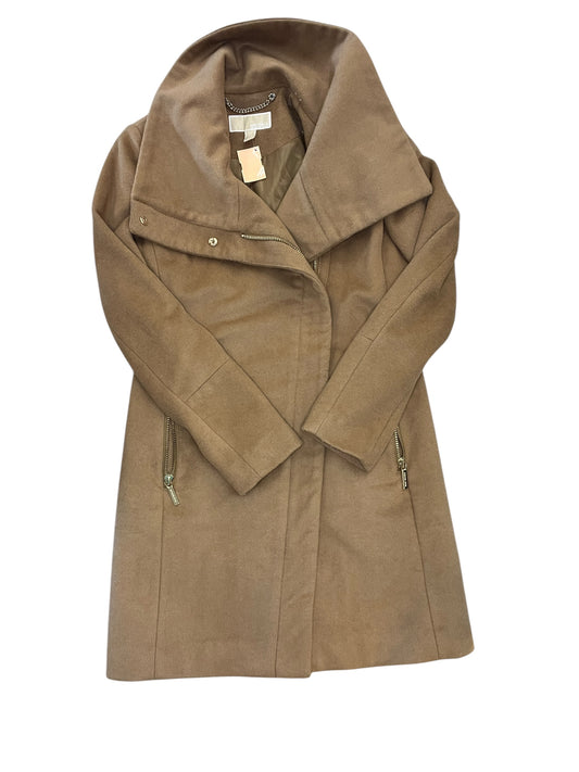 Coat Wool By Michael By Michael Kors In Tan, Size:Xs