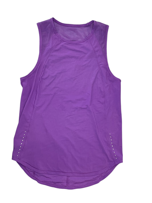 Athletic Tank Top By Lululemon In Purple, Size:S