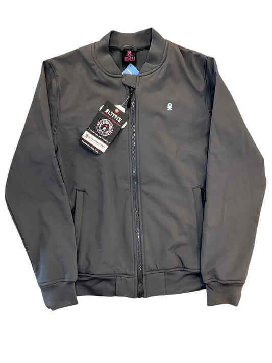 Jacket Fleece By Clothes Mentor In Grey, Size:S