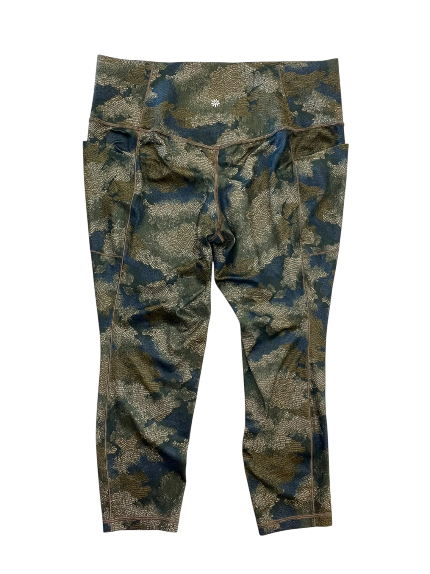Athletic Leggings By Athleta In Green, Size:Xl
