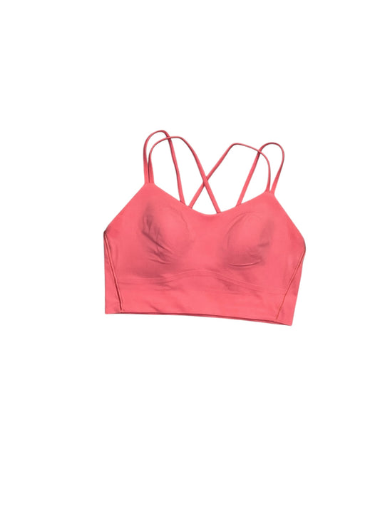 Athletic Bra By Lululemon In Coral, Size:M