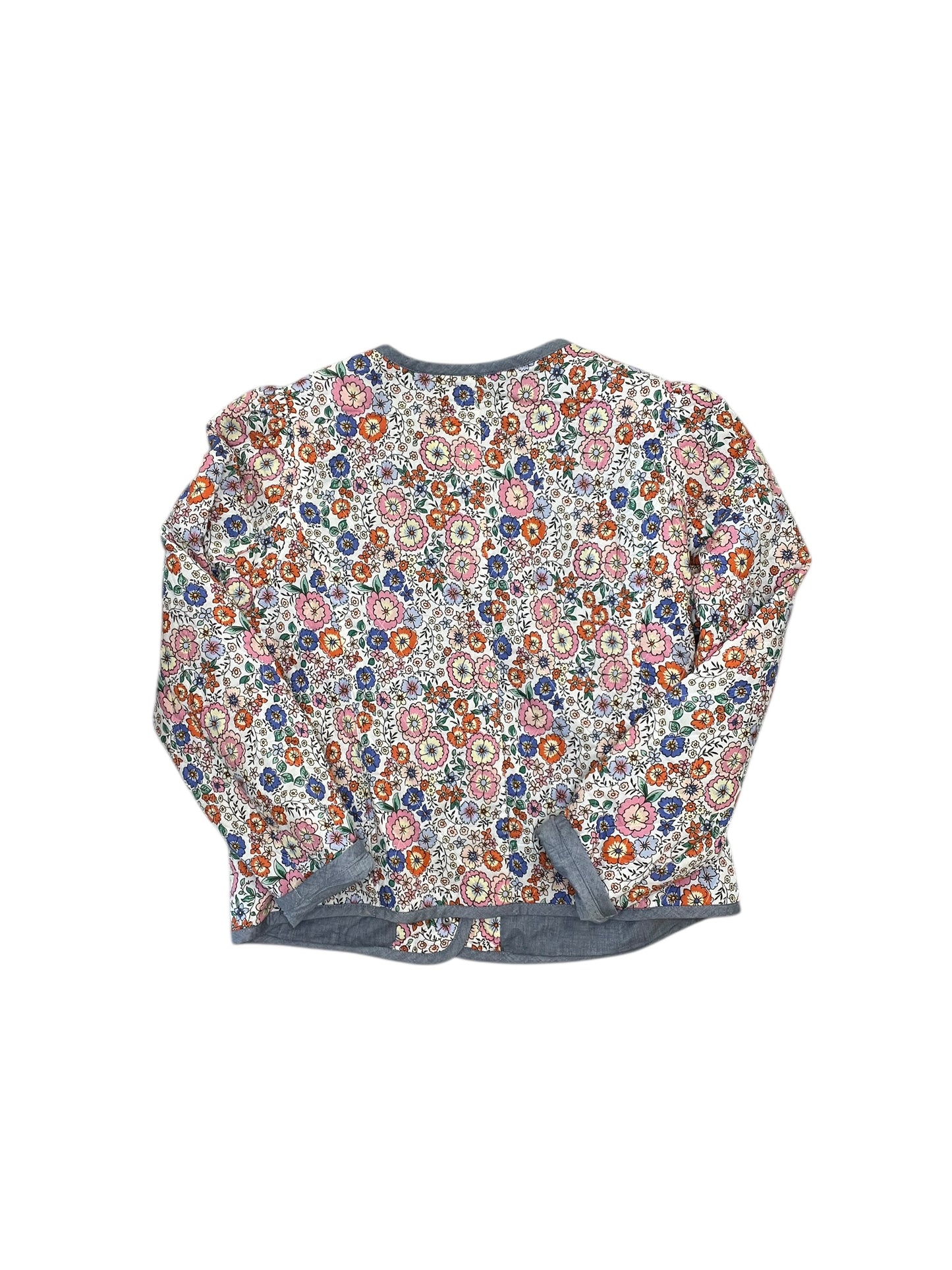 Jacket Puffer & Quilted By Talbots In Floral Print, Size:M