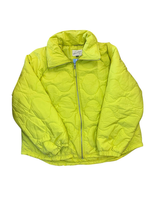 Jacket Puffer & Quilted By Universal Thread In Yellow, Size:Xxl
