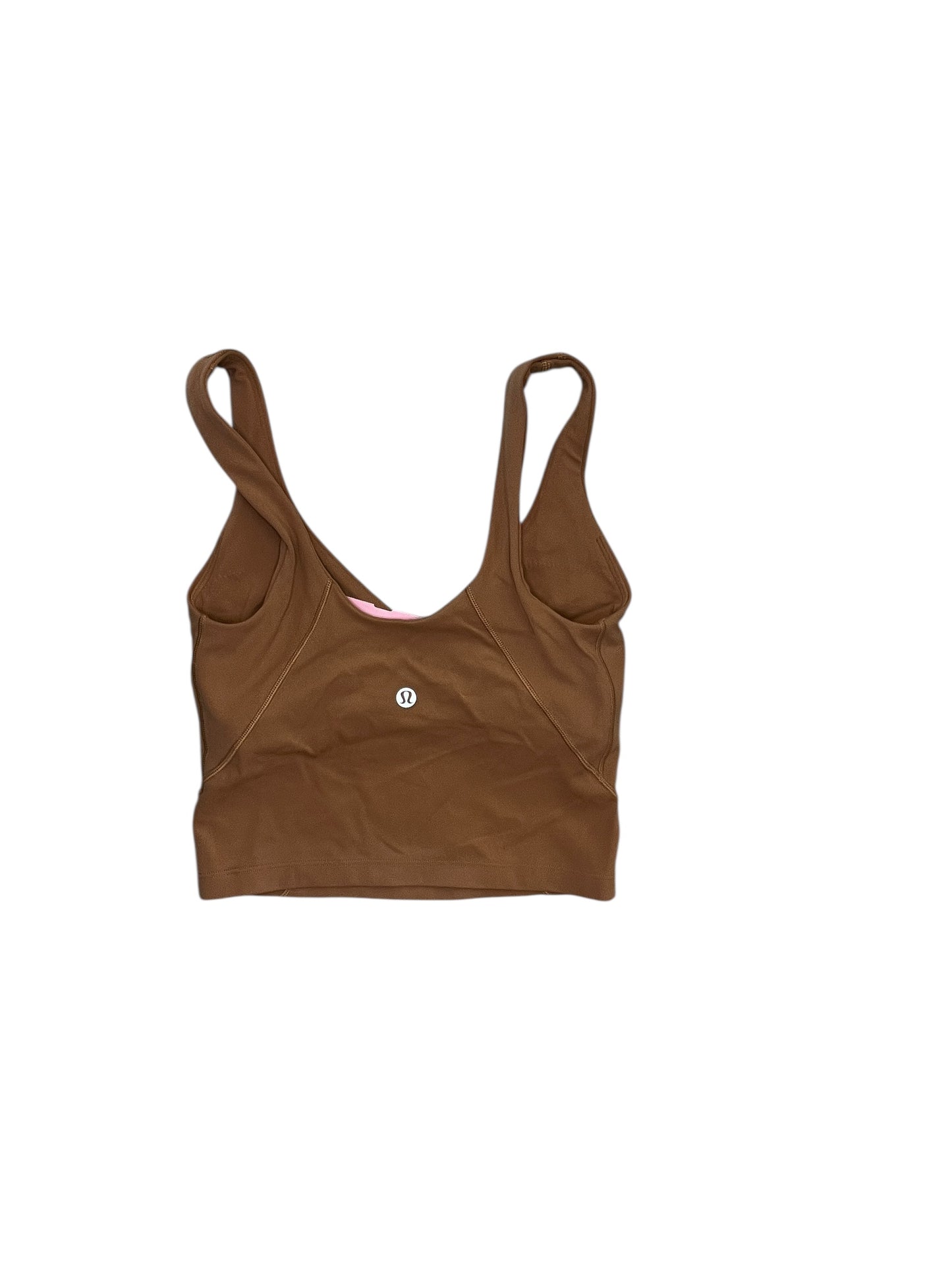 Athletic Tank Top By Lululemon In Tan, Size:Xxs