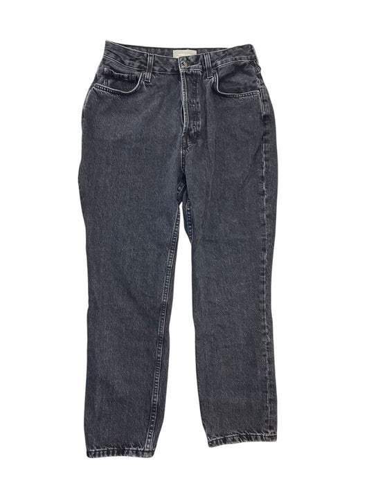 Jeans Straight By Everlane In Black Denim, Size:12